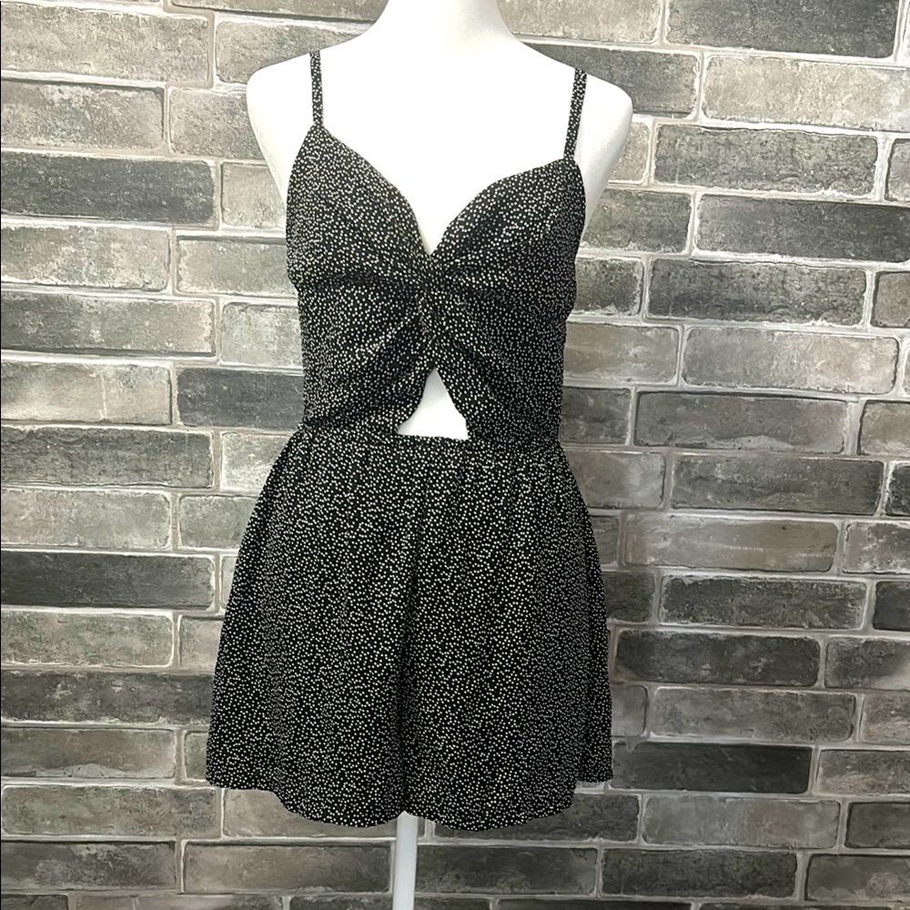 Black and White Spotted Dress
